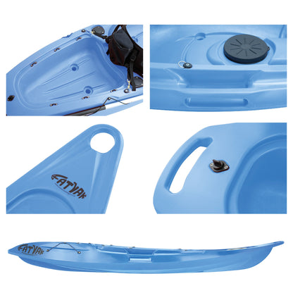 Kaafu Solo Fishing Kayak | Plastic Neutral | Blue | Complete Package