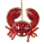 Beaded Jewelled Crab Hanging Decoration