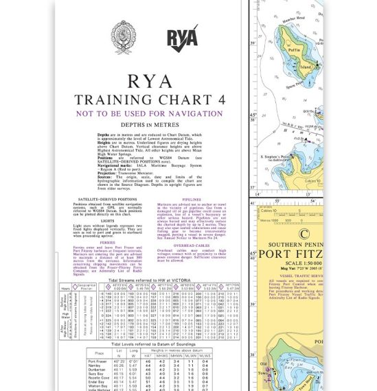 RYA Training Almanac and Practice Charts Bundle – Northern