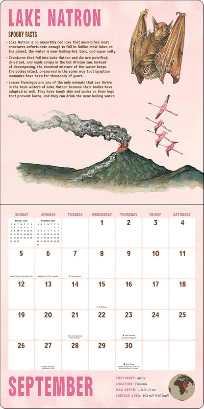Spooky Lakes 2027 Wall Calendar