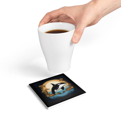 Orca Ceramic Coaster