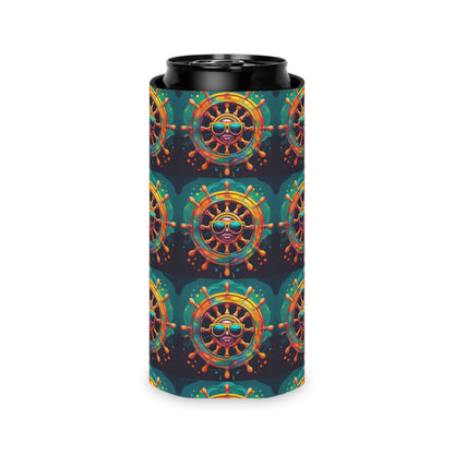 Vibrant Psychedelic Can Cooler