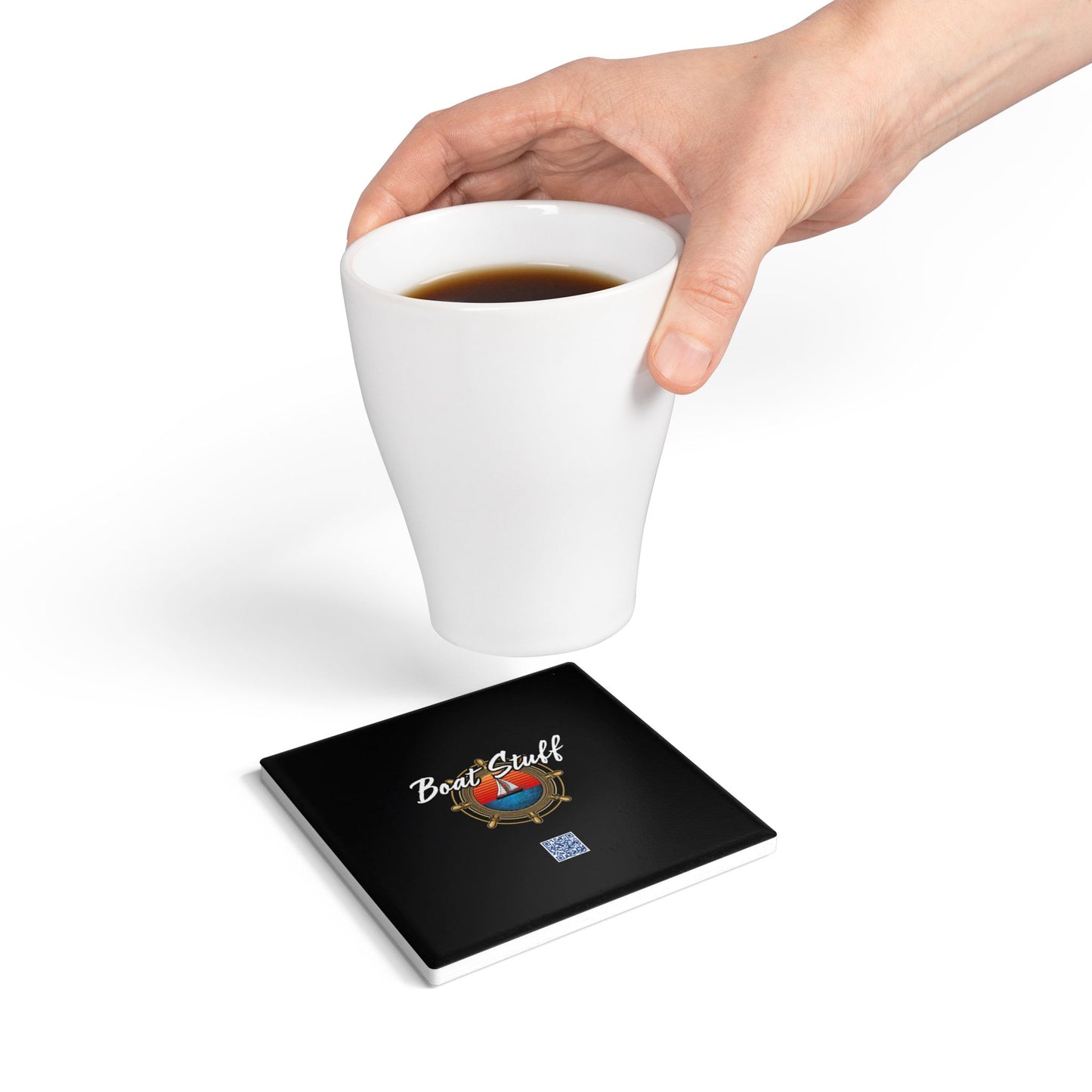 Boat-Stuff Ceramic Coaster - Nautical Web Shop