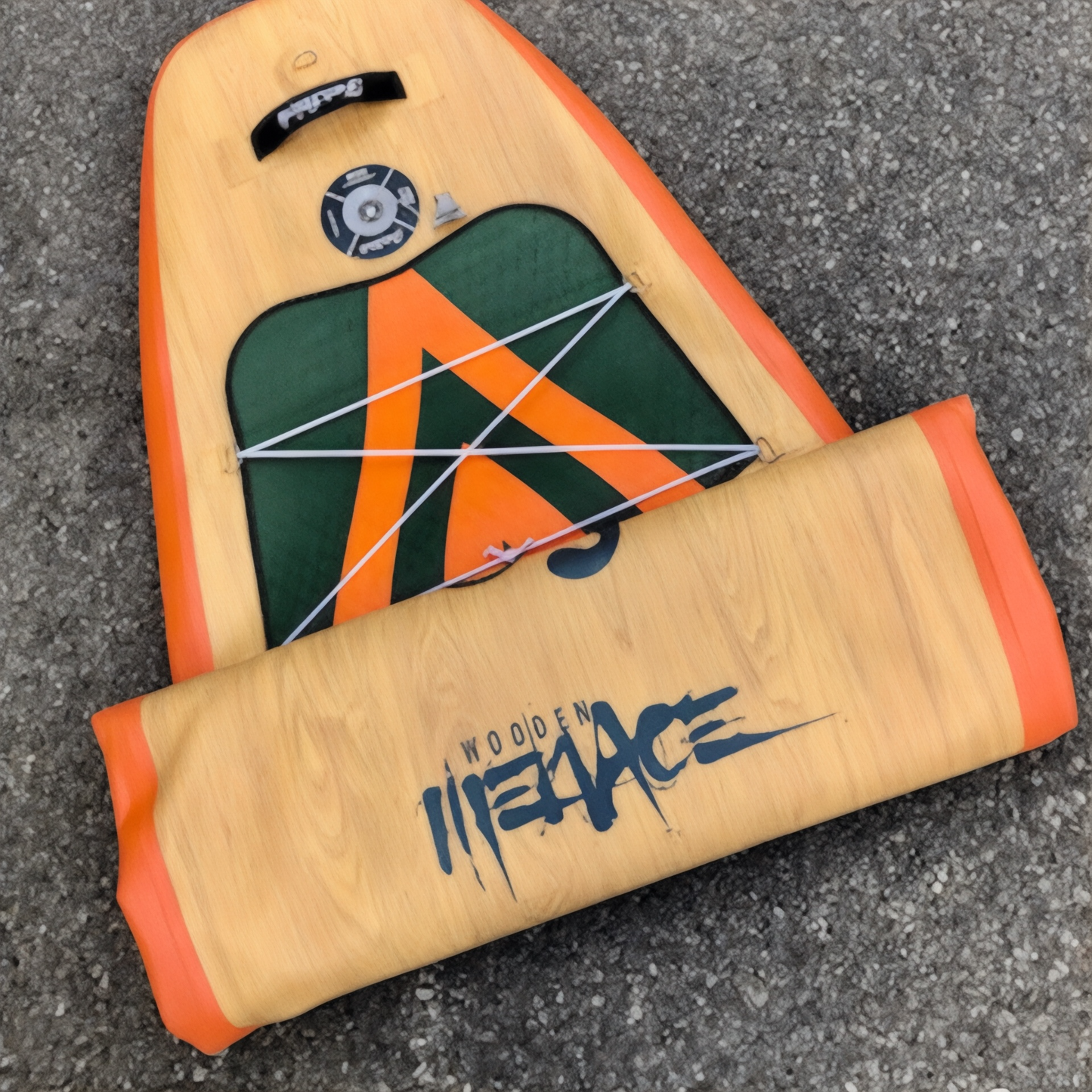 Wooden Menace 11'2 Inflatable Paddle Board | With Seat Koo
