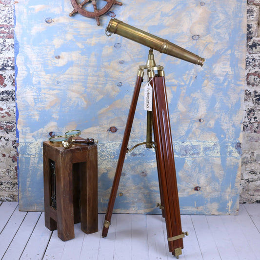Mowai Vintage Binoculars on Tripod (Ornamental)