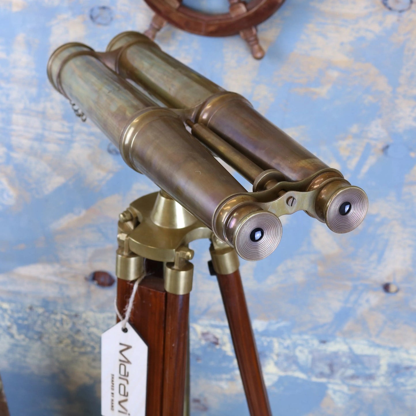 Mowai Vintage Binoculars on Tripod (Ornamental)