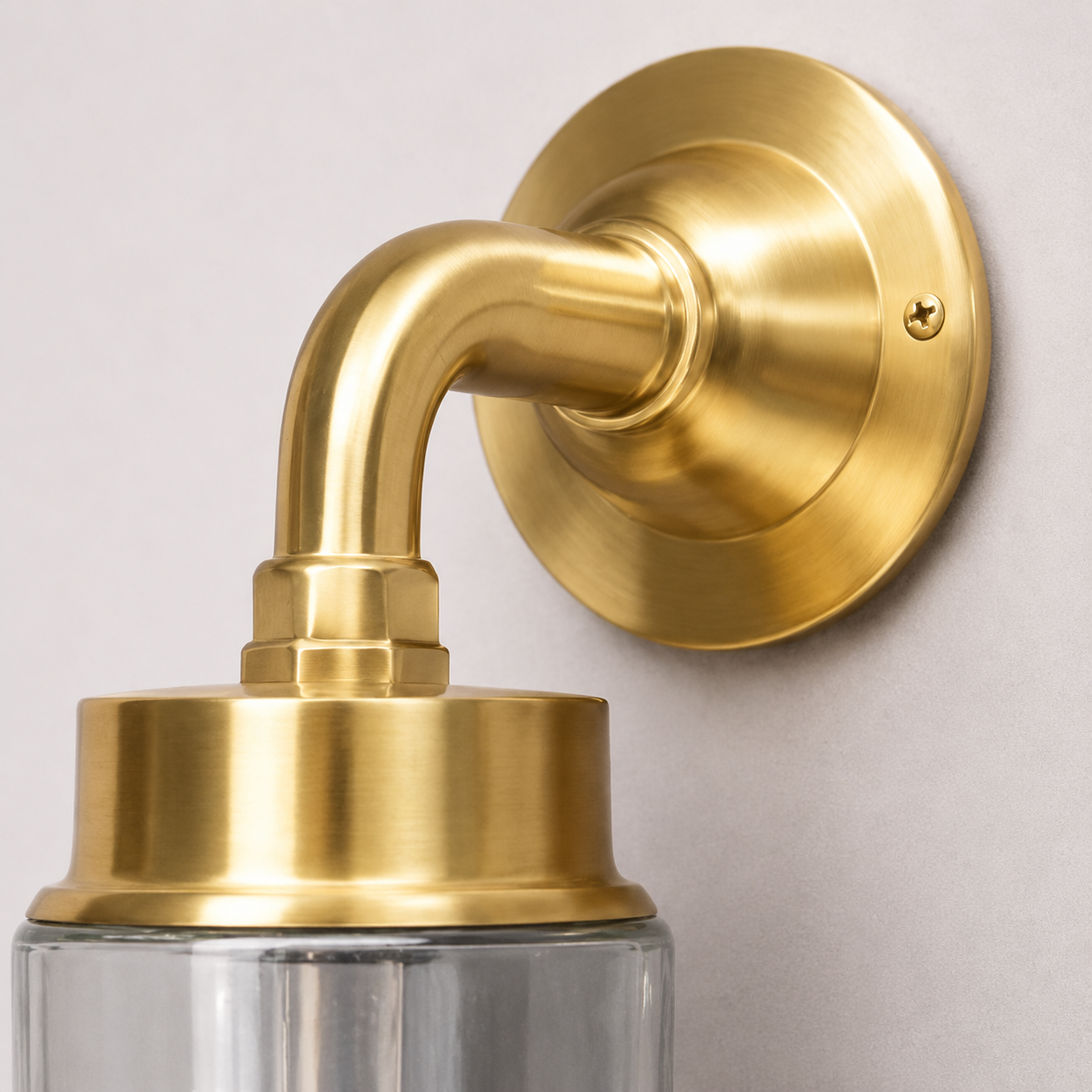 Paston ~ Bulkhead Outdoor & Bathroom Sconce Wall Light Solid Brass |  11.5 Inch