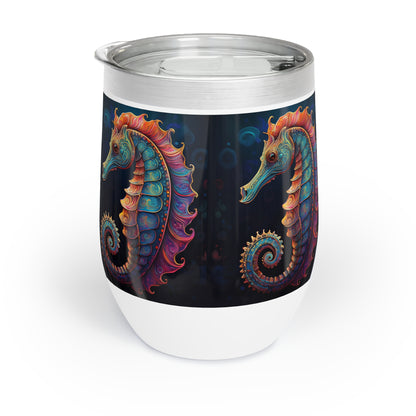Wine Tumbler - Chill Seahorse