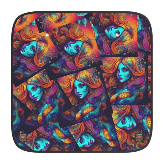 Colorful Mermaid Car Sun Shades - UV Protection - designed by Boat-Stuff
