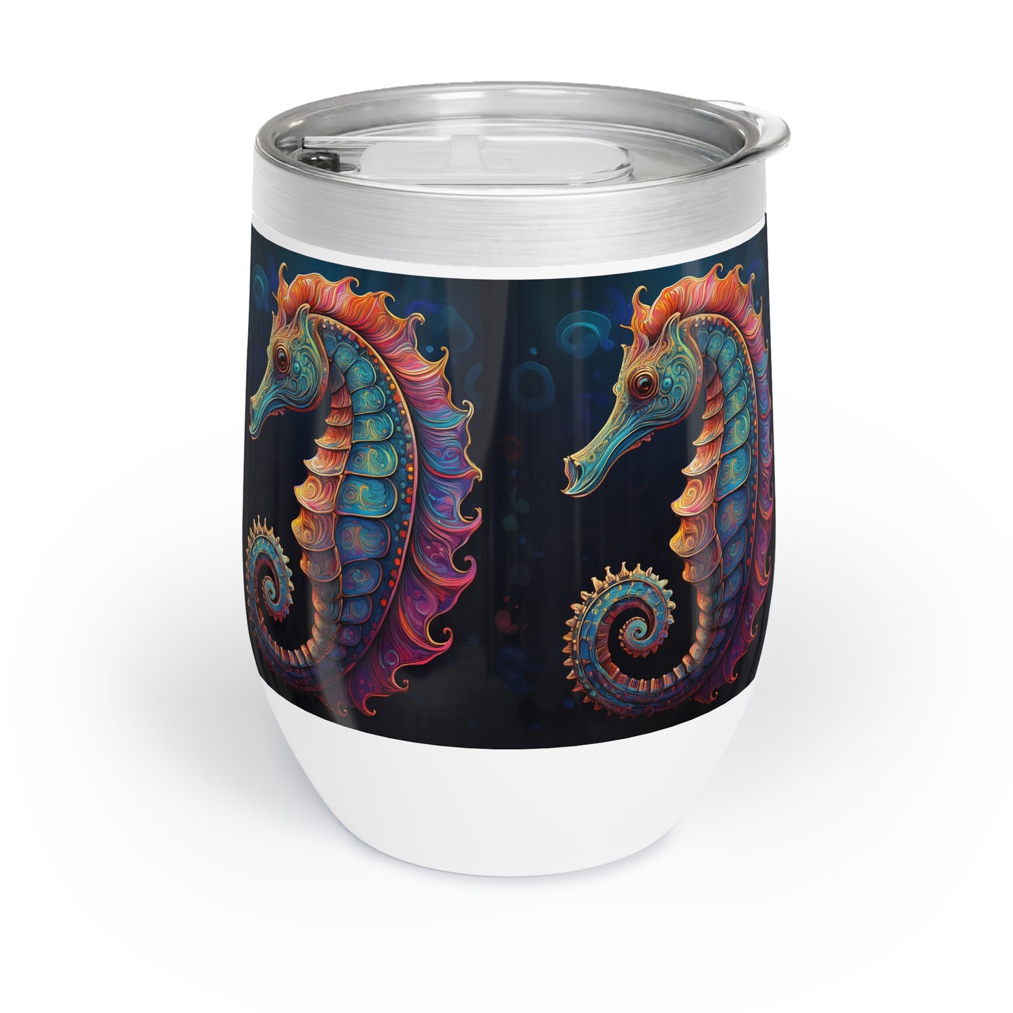 Wine Tumbler - Chill Seahorse