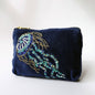 Velvet Beaded Jellyfish Coin Purse