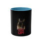 Two-Tone  'Sleepy-head' Dog Coffee Mugs, 11oz