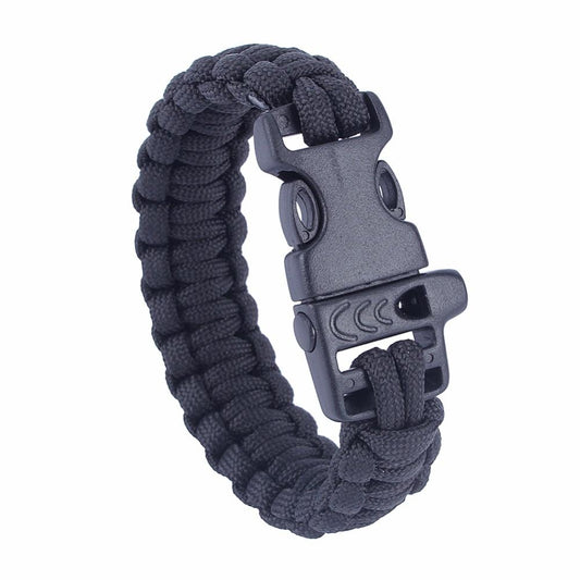 10ft Paracord Emergency Survival Paracord Bracelet Whistle Buckle Camping