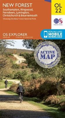 OS Explorer Active Map - New Forest (OL22)