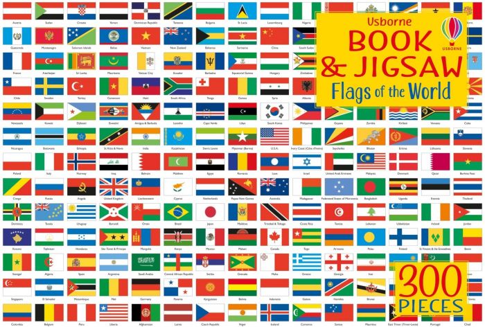 Usborne Book & Jigsaw - Flags of the World