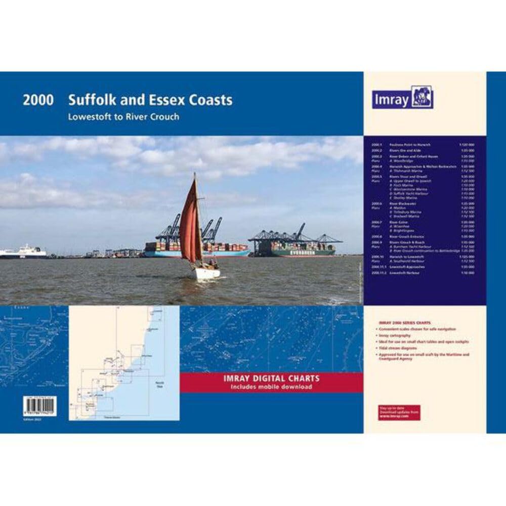 Imray Chart Pack - Wirobound - 2000 Suffolk and Essex: Lowestoft to River Crouch - Boat-Stuff