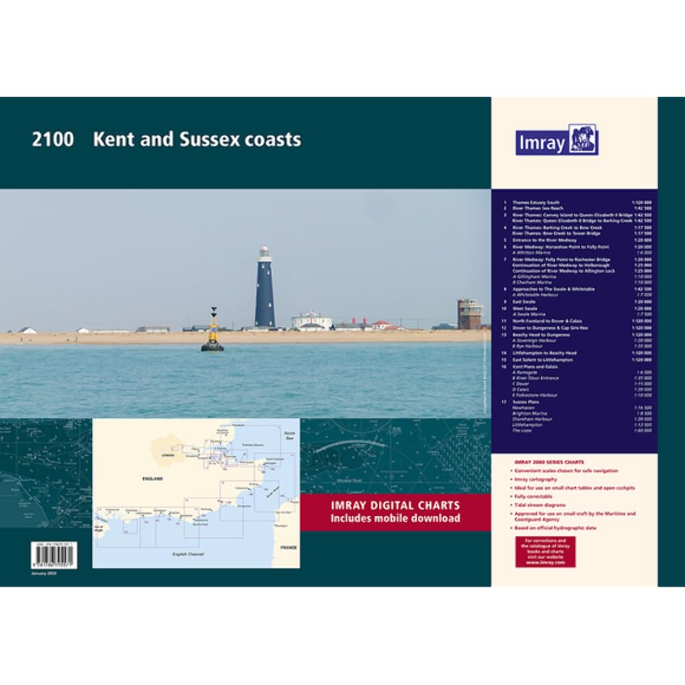 Imray Chart Pack - Wirobound - 2100 Kent and Sussex Coasts - Boat-Stuff