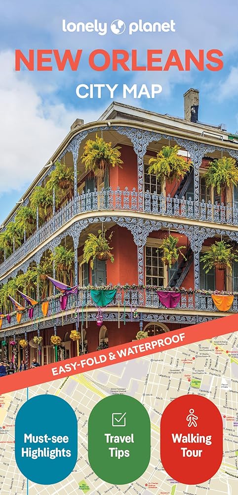 Lonely Planet New Orleans City Map cover image