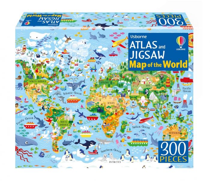 Usborne Atlas and Jigsaw - Map of the World