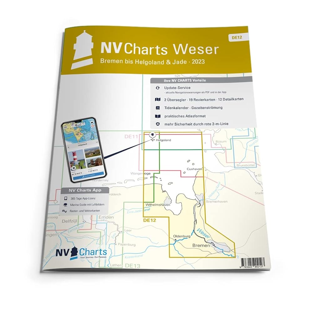 NV Atlas Germany DE 12 - Nordsee - Weser, Bremen bis Helgoland und Jade - Boat-Stuff