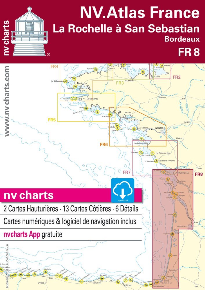 NV Atlas France FR 8 - La Rochelle à San Sebastian - Bordeaux - Boat-Stuff