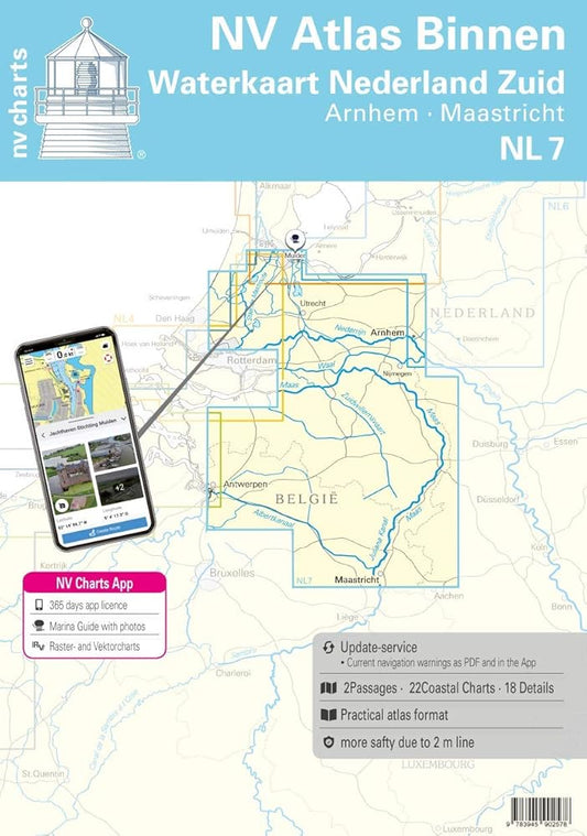 NV Atlas Nederland NL 7 - Amsterdam - Arnhem - Maastricht - Boat-Stuff