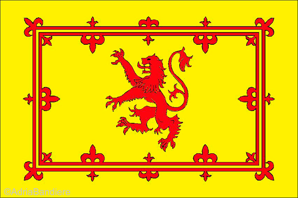 Scottish Lion 12 x 9 Courtesy Flag Polyester - Boat-Stuff