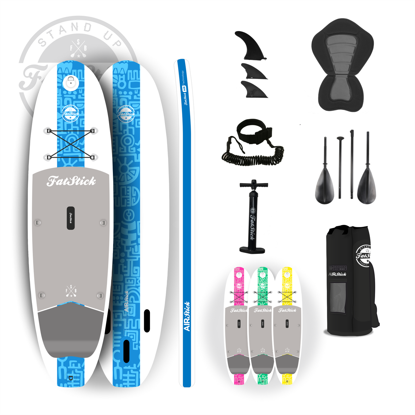 In stock: AirStick 10'6 Inflatable Stand Up Paddle Board | With Seat