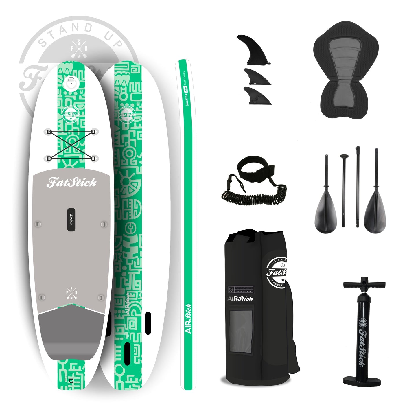 In stock: AirStick 10'6 Inflatable Stand Up Paddle Board | With Seat