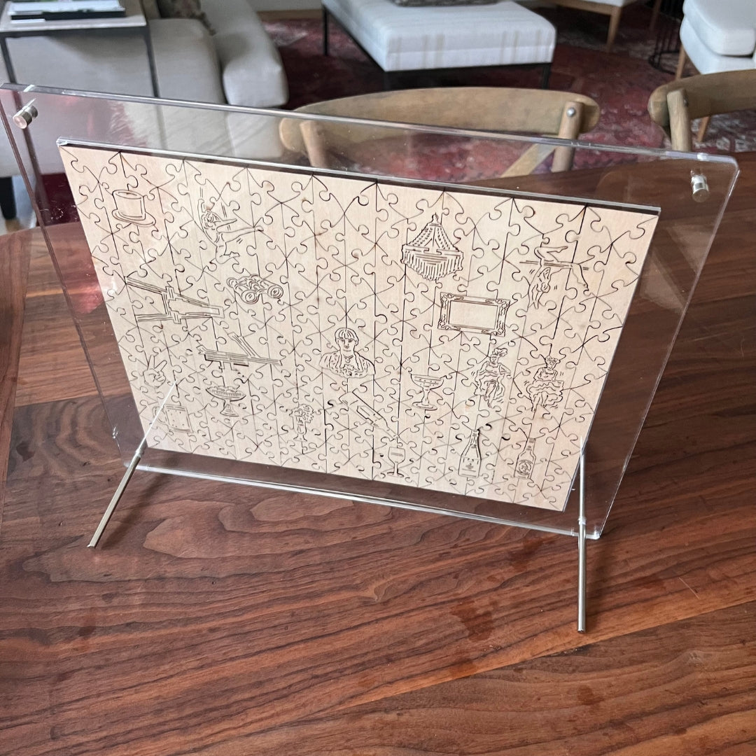 Double Sided Acrylic Frame - For Victory Wooden Puzzles '250' Piece 340x272mm
