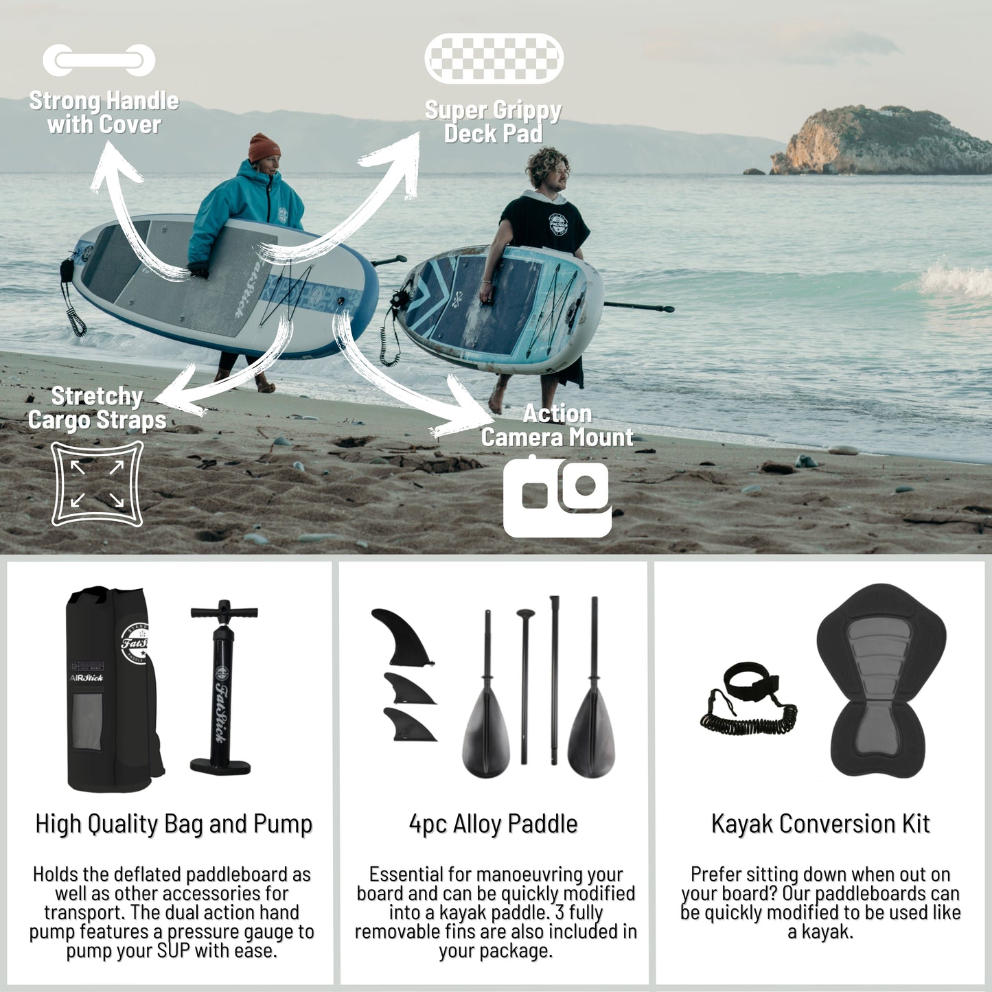 NEW 2026 AirStick 10'6 Inflatable Stand Up Paddle Board
