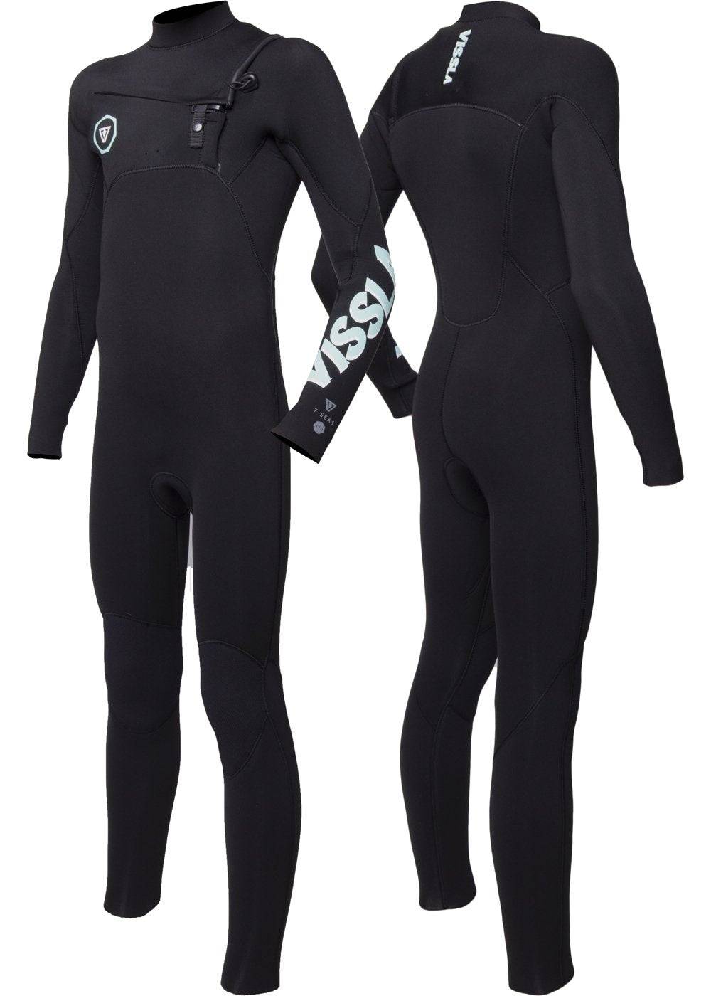 Vissla 7 Seas Boys 4-3 Full Chest Zip Wetsuit