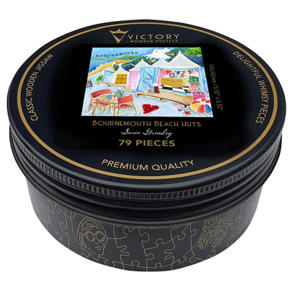 Bournemouth Beach Huts MINI QT Victory Wooden Puzzles