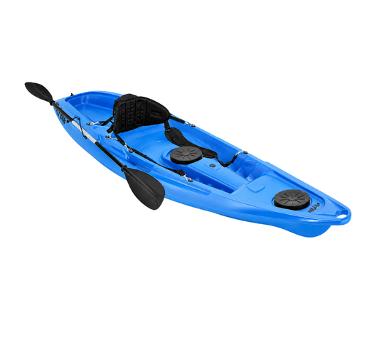 Kaafu Solo Fishing Kayak | Plastic Neutral | Blue | Complete Package