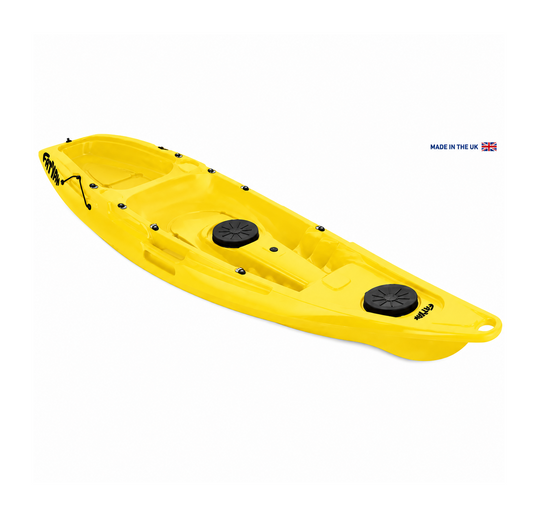 Kaafu Solo Kayak | Plastic Neutral | Yellow | Lightweight & Stable