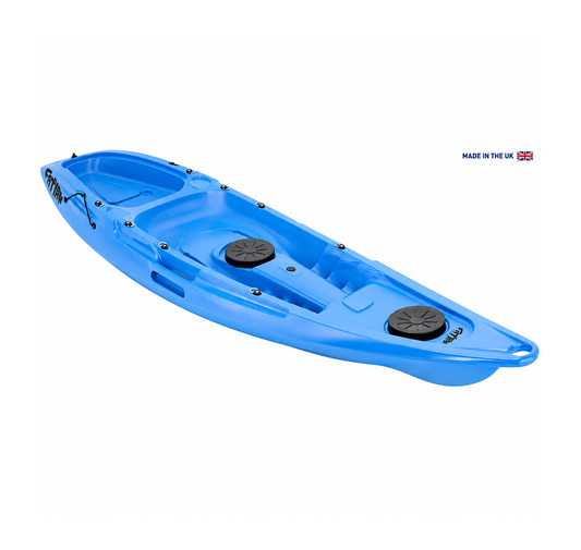 Kaafu Solo Kayak | Plastic Neutral | Blue | Lightweight & Stable