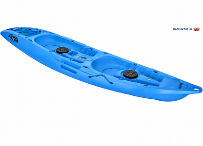 Mahee Tandem Kayak | Plastic Neutral | Blue | Stable & Durable
