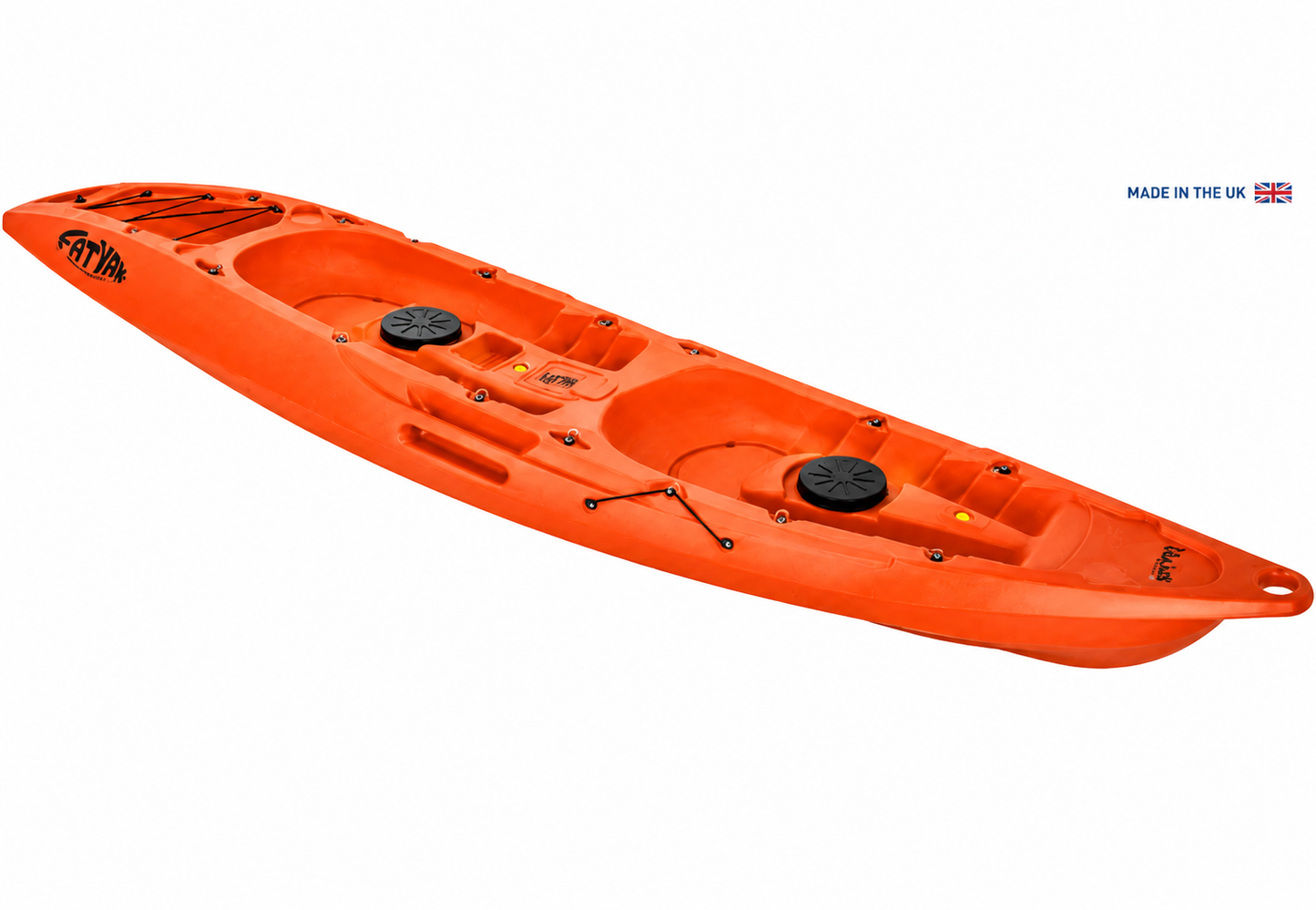 Mahee Tandem Kayak | Plastic Neutral | Orange | Stable & Durable