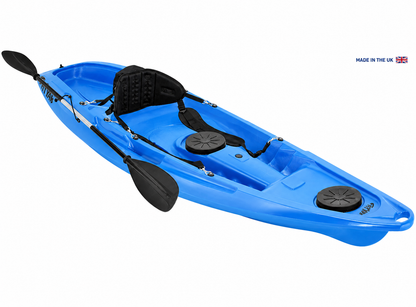 Kaafu Solo Fishing Kayak | Plastic Neutral | Blue | Complete Package