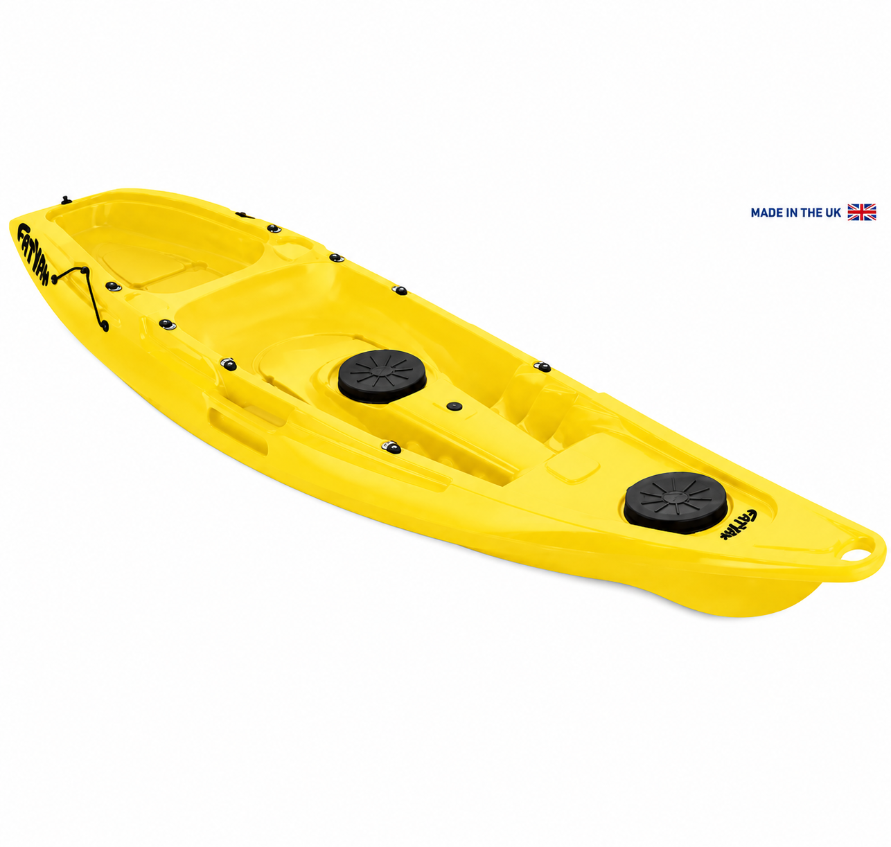 Kaafu Solo Kayak | Plastic Neutral | Yellow | Lightweight & Stable