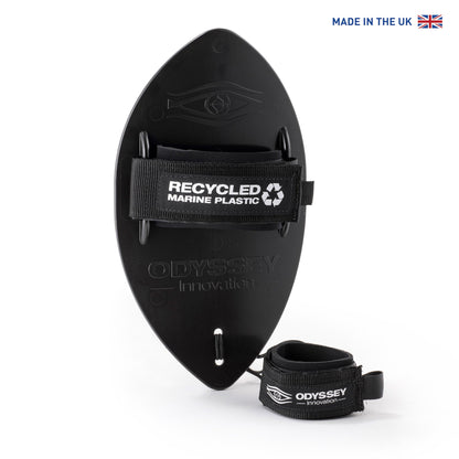 Odyssey Bodysurfing Handplane | 100% Ocean Plastic | Black | Wave Control