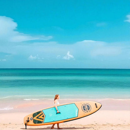 Wooden Menace 11'2 Inflatable Paddle Board | With Seat Koo