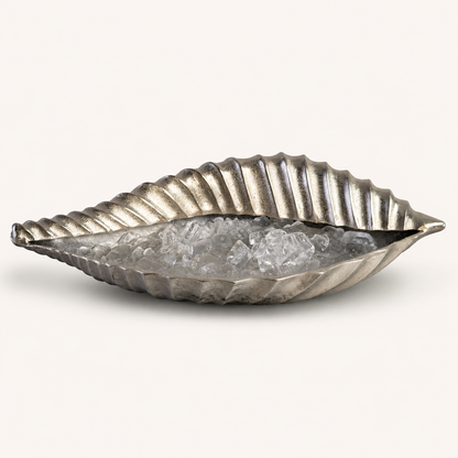 Clamshell Solid Cast Champagne Ice Bucket - Wine Cooler
