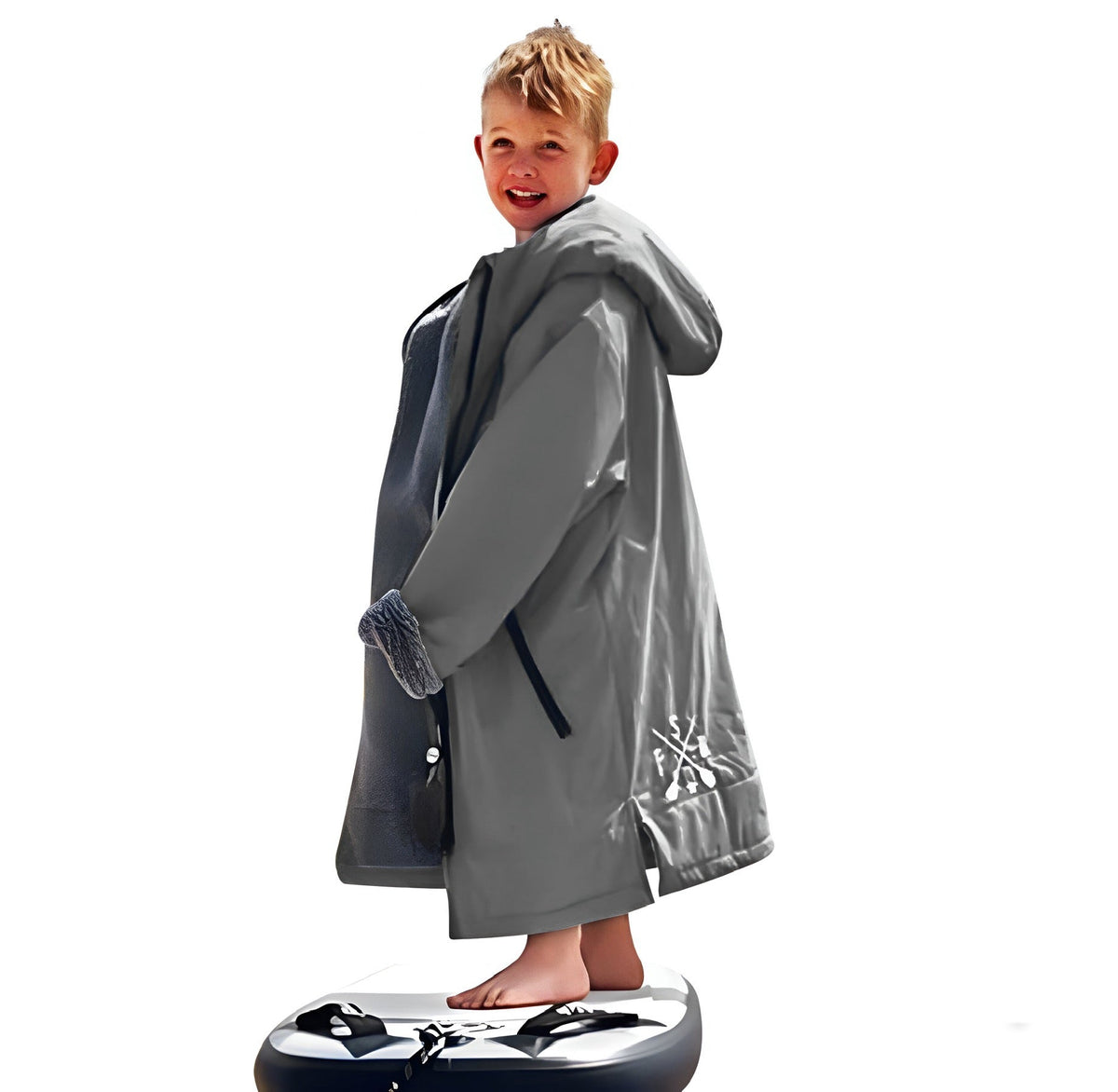 FatStick Kids Childs Changing Robe “FatWrap” With Sherpa Fleece Lining