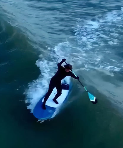 3 Piece Full Carbon Paddle Board Paddle - Blue/Pink/Black - With Free Bag