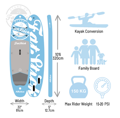 NEW 2026 AirStick 10'6 Inflatable Stand Up Paddle Board