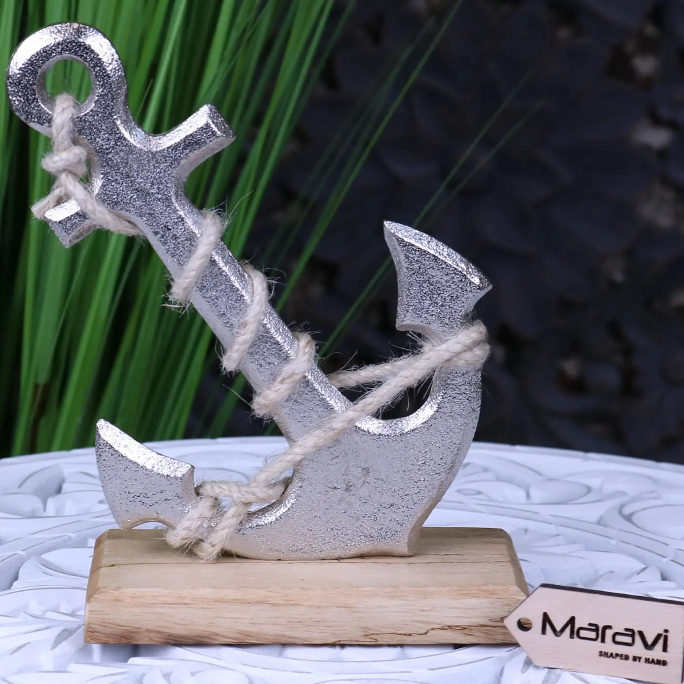 Malvan Metal Anchor Ornament Nautical Decor