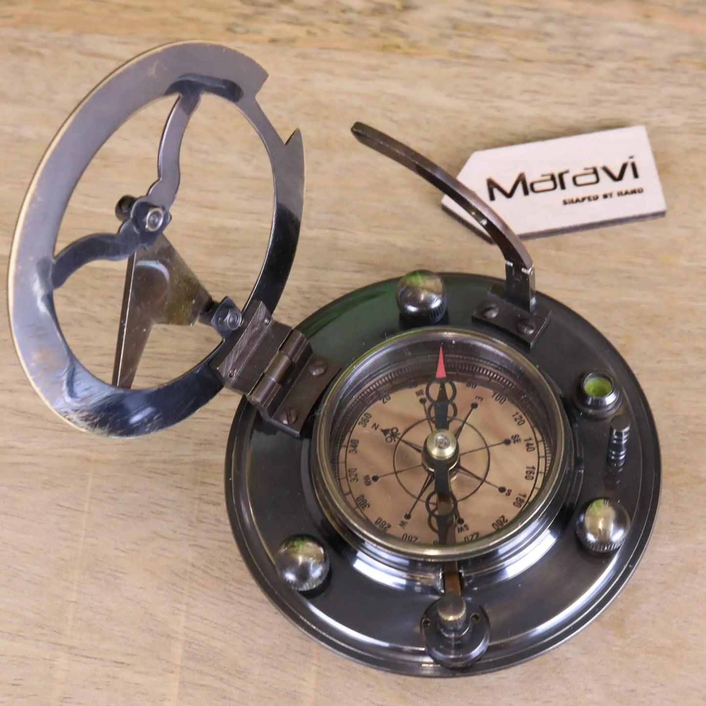 Gilbert and Sons Antique Brass Sundial Compass