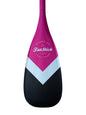3 Piece Full Carbon Paddle Board Paddle - Blue/Pink/Black - With Free Bag
