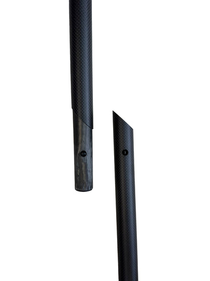 3 Piece Full Carbon Paddle Board Paddle - Blue/Pink/Black - With Free Bag